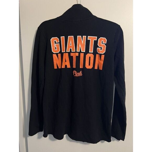 Pink x San Francisco Giants Womens Black Zip Up Sweater Size Small MLB - Picture 2 of 3